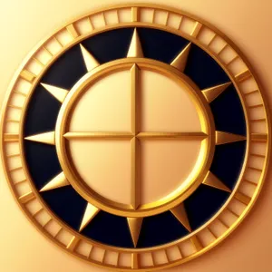 Golden Gem Button Icon: Shiny Symbol Design