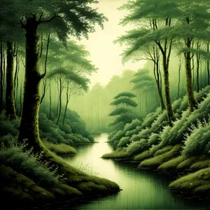 Idyllic Forest Serenity