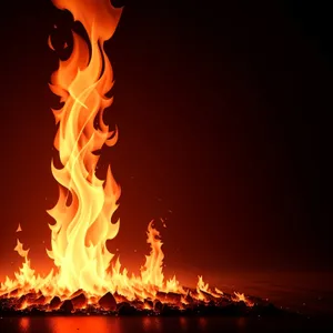 Fiery Inferno: A Spectacular Display of Blazing Flames