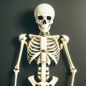 Spine-chilling Skeleton in 3D Anatomy Pose