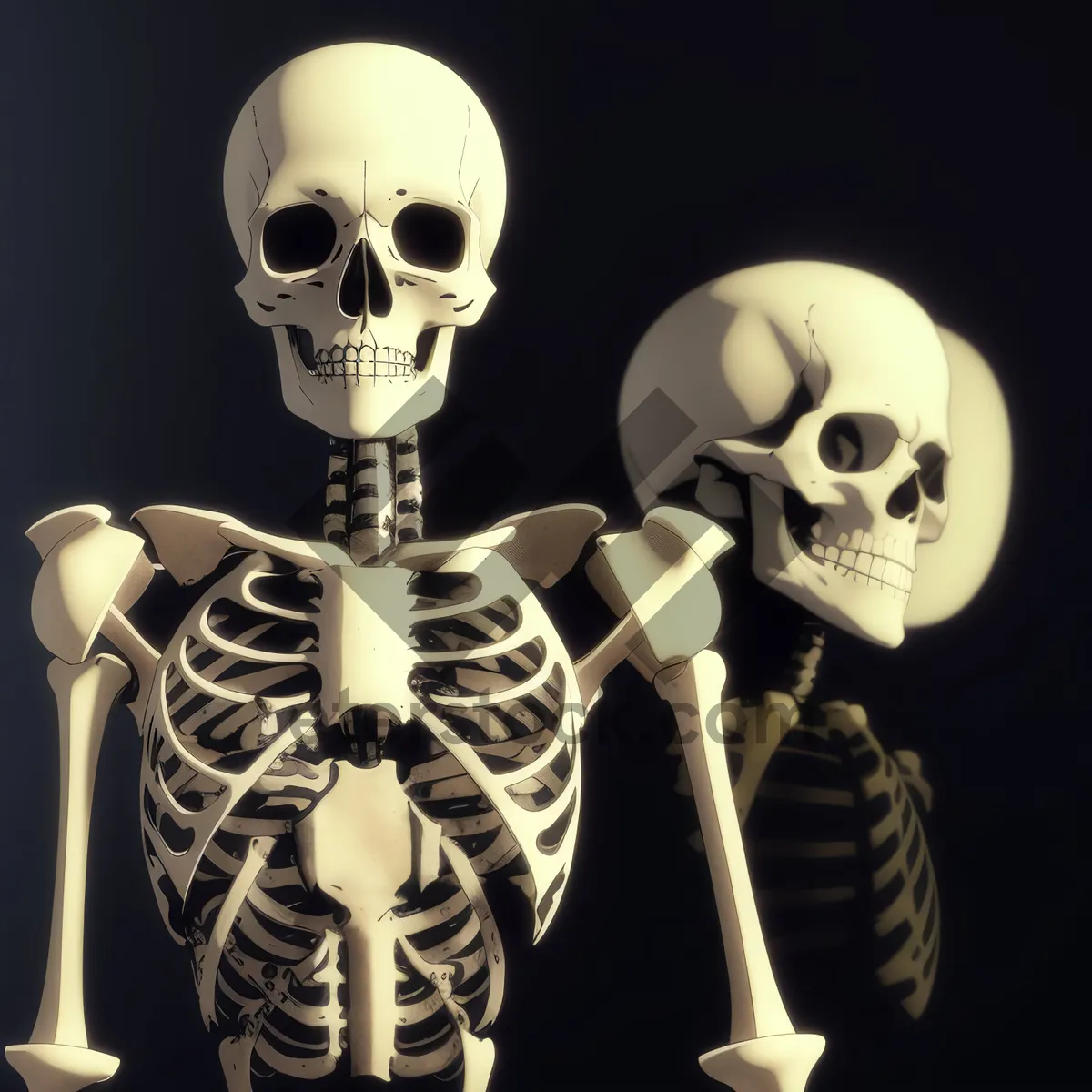 Picture of Spooky 3D Skull Sculpture Pose