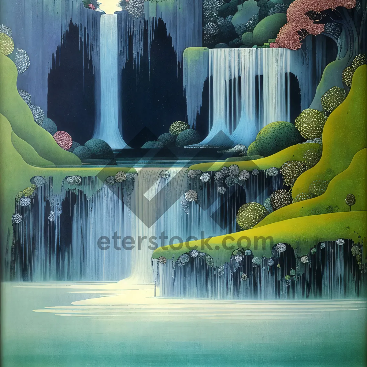 Picture of Riverside Mercantile: Shop With Serene Waterfall View