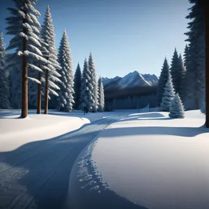 Winter Wonderland: Majestic Mountain Ski Slope