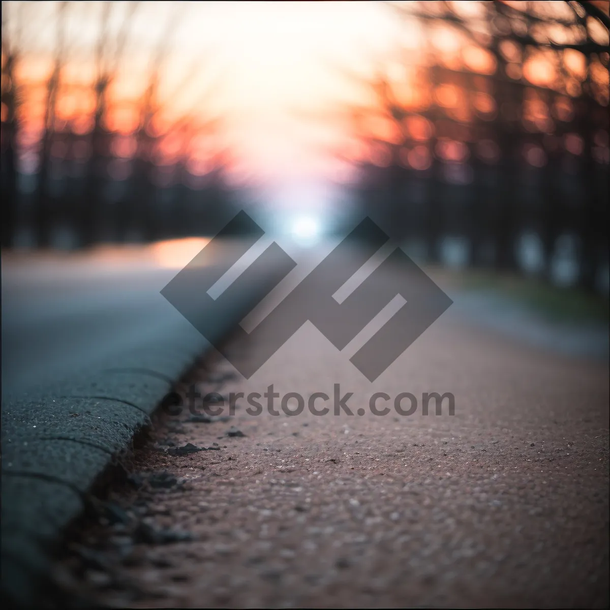 Picture of Endless Sky Road on Asphalt