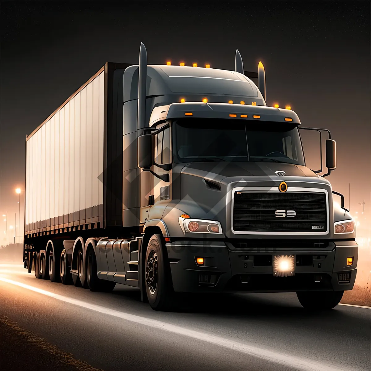 Picture of Fast and Reliable Freight Transportation by Trailer Truck