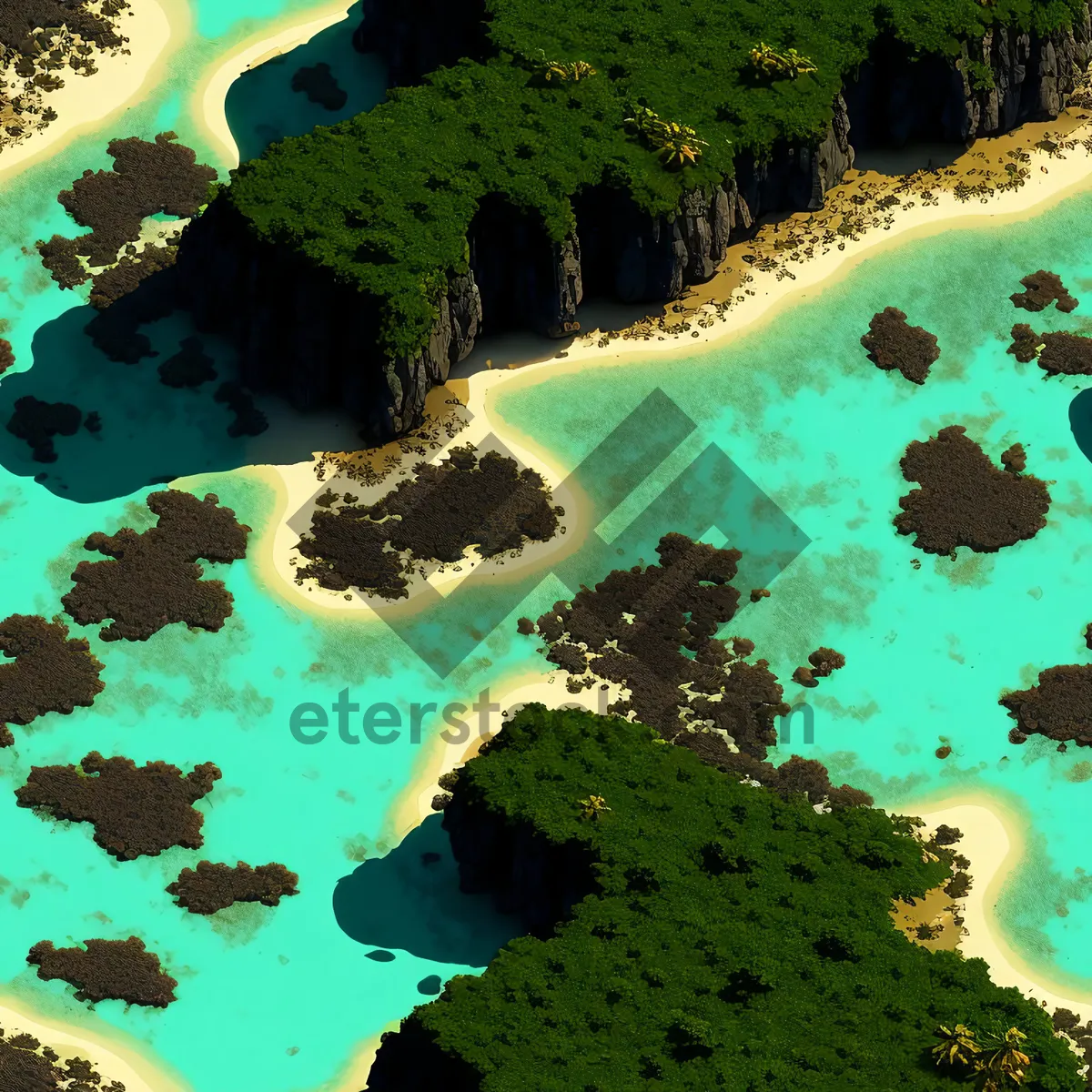 Picture of Tropical Reef: Scenic Jigsaw Puzzle of a Coastal Ocean Landscape