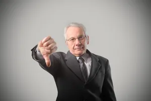 Smiling businessman in modern office setting