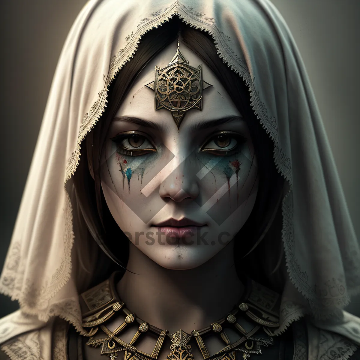 Picture of Enchanting Black Masked Lady: Fashionable and Alluring!
