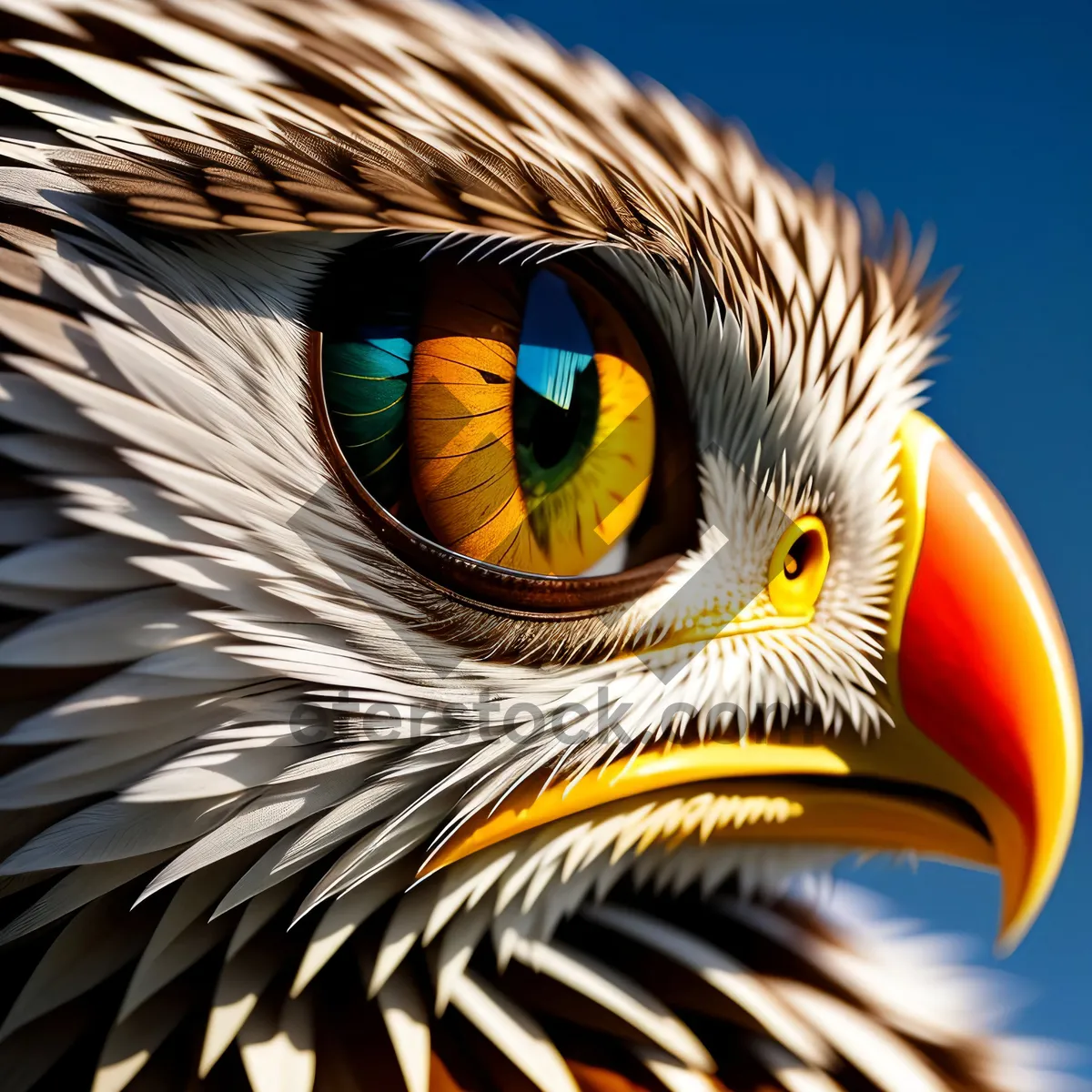 Picture of Wild Bird with Piercing Eye and Feathery Eyebrow