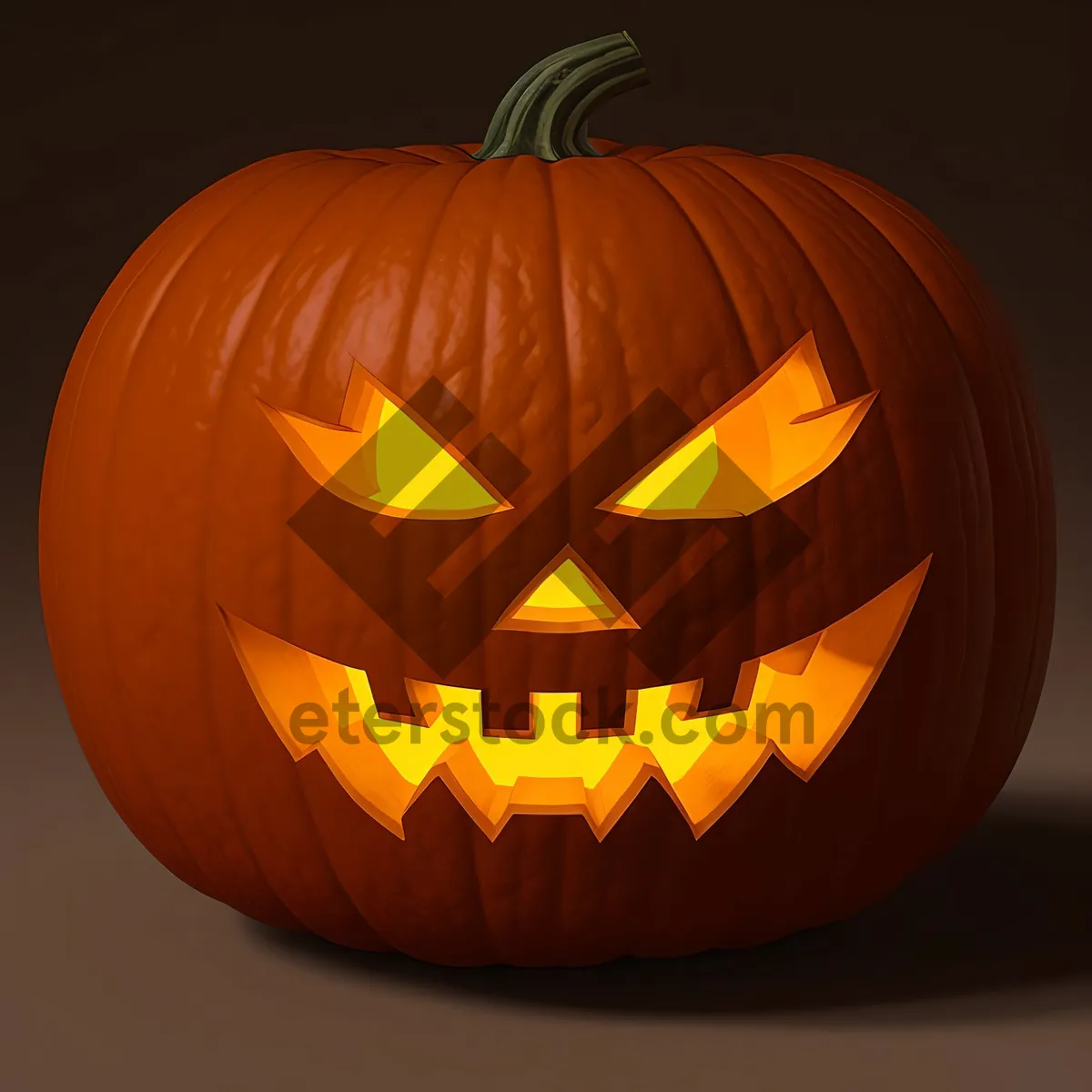 Picture of Festive Pumpkin Jack-O'-Lantern Candle Decoration