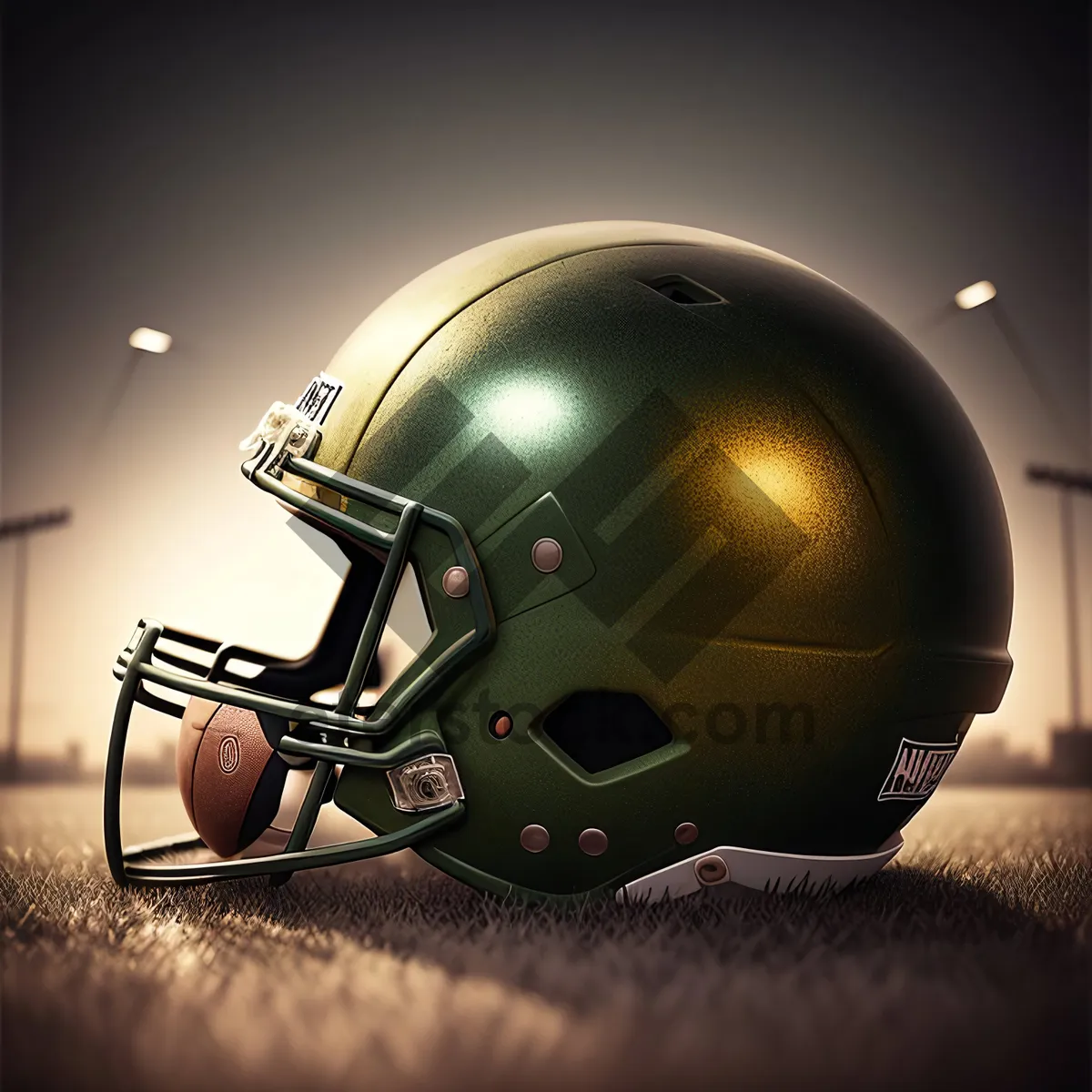 Picture of Global Football Helmet: 3D Sphere Earth Covering