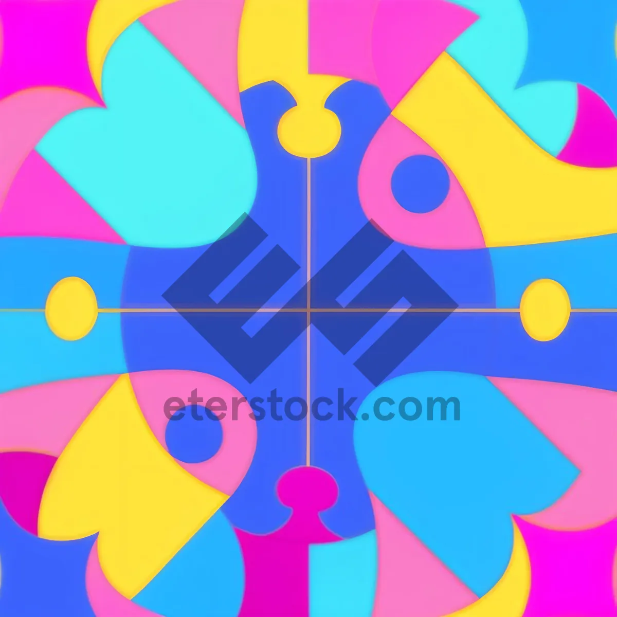 Picture of Colorful Hippie Symbolic Icon - Graphic Design Revival