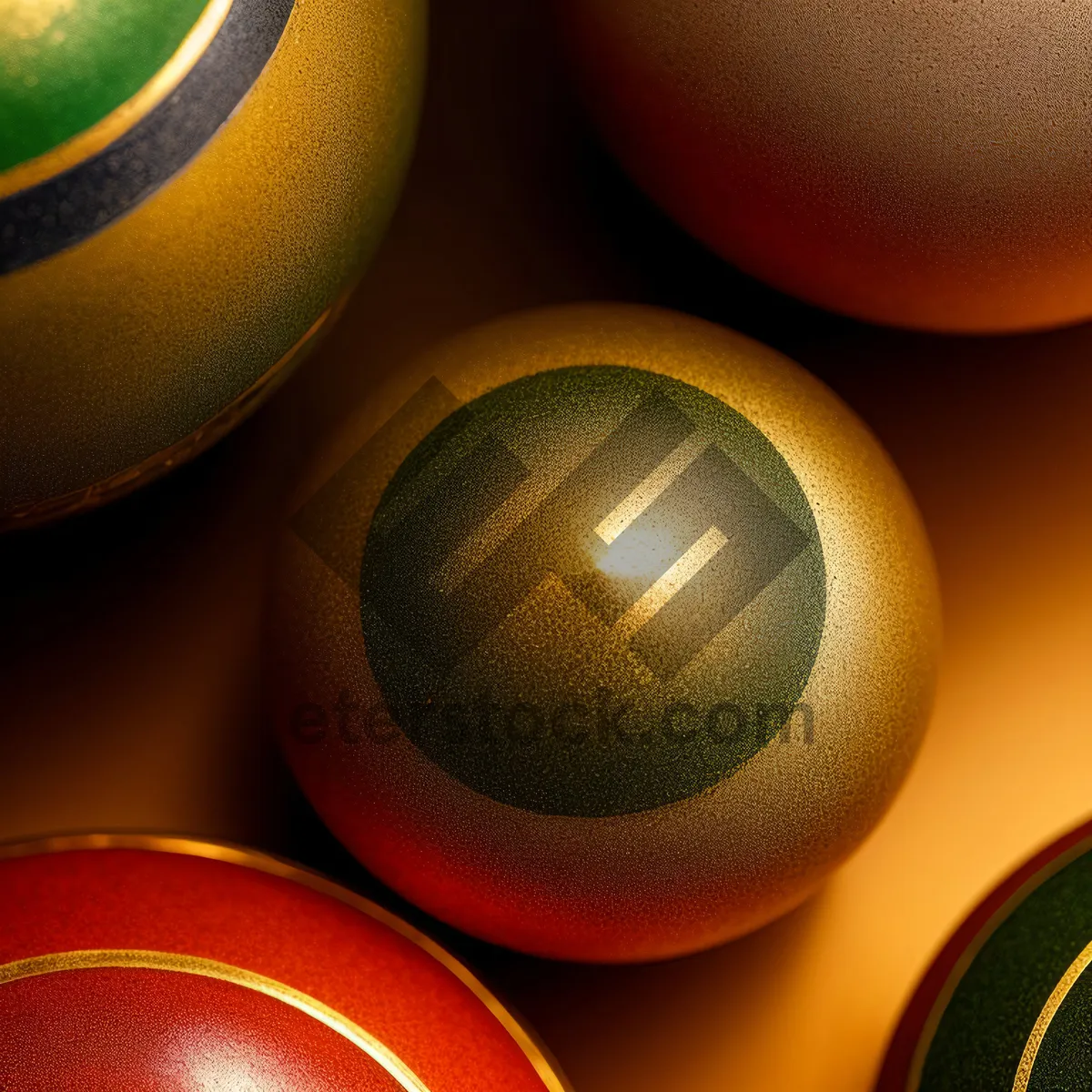 Picture of Shiny Colorful Croquet Ball with Electronic Trackball