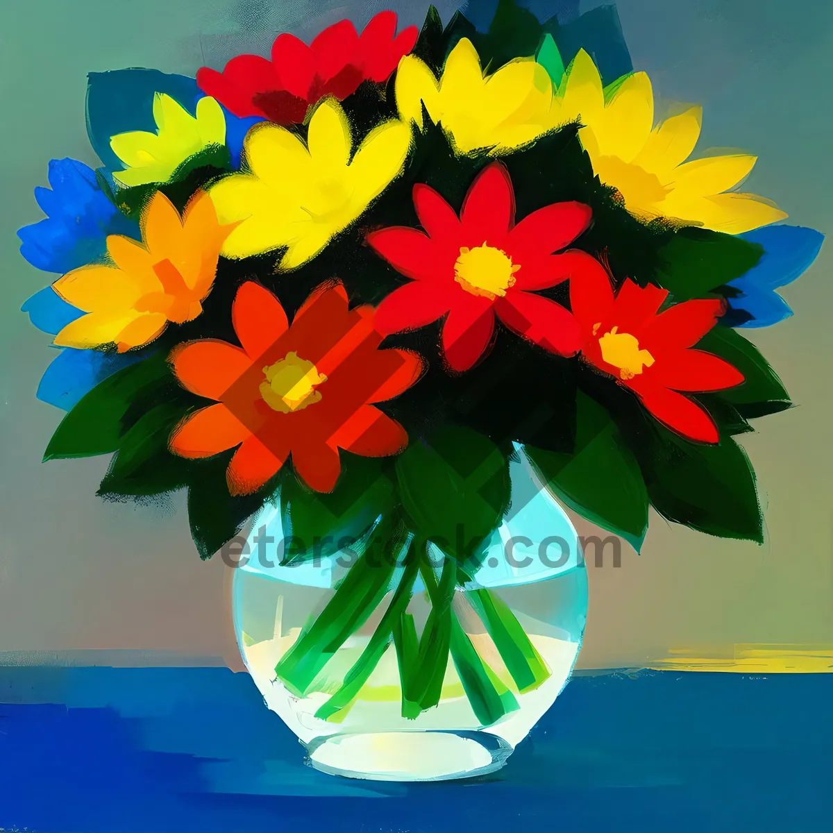 Picture of Vibrant Floral Bouquet in Summer Garden