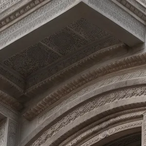 Ancient Triumph: Stucco Arch Landmark