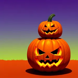 Spooky Jack-O'-Lantern Face: Halloween Horror