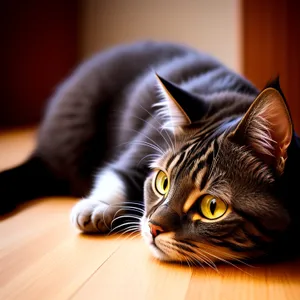 Furry Feline Cutie with Adorable Whiskers