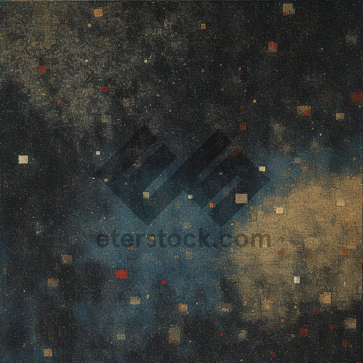 Picture of Starry galaxy night sky digital wallpaper design.