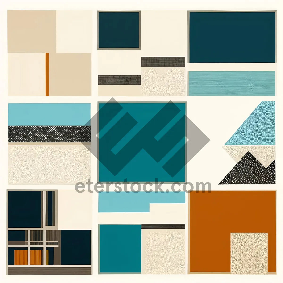 Picture of Graphic design elements set with blank paper check sign