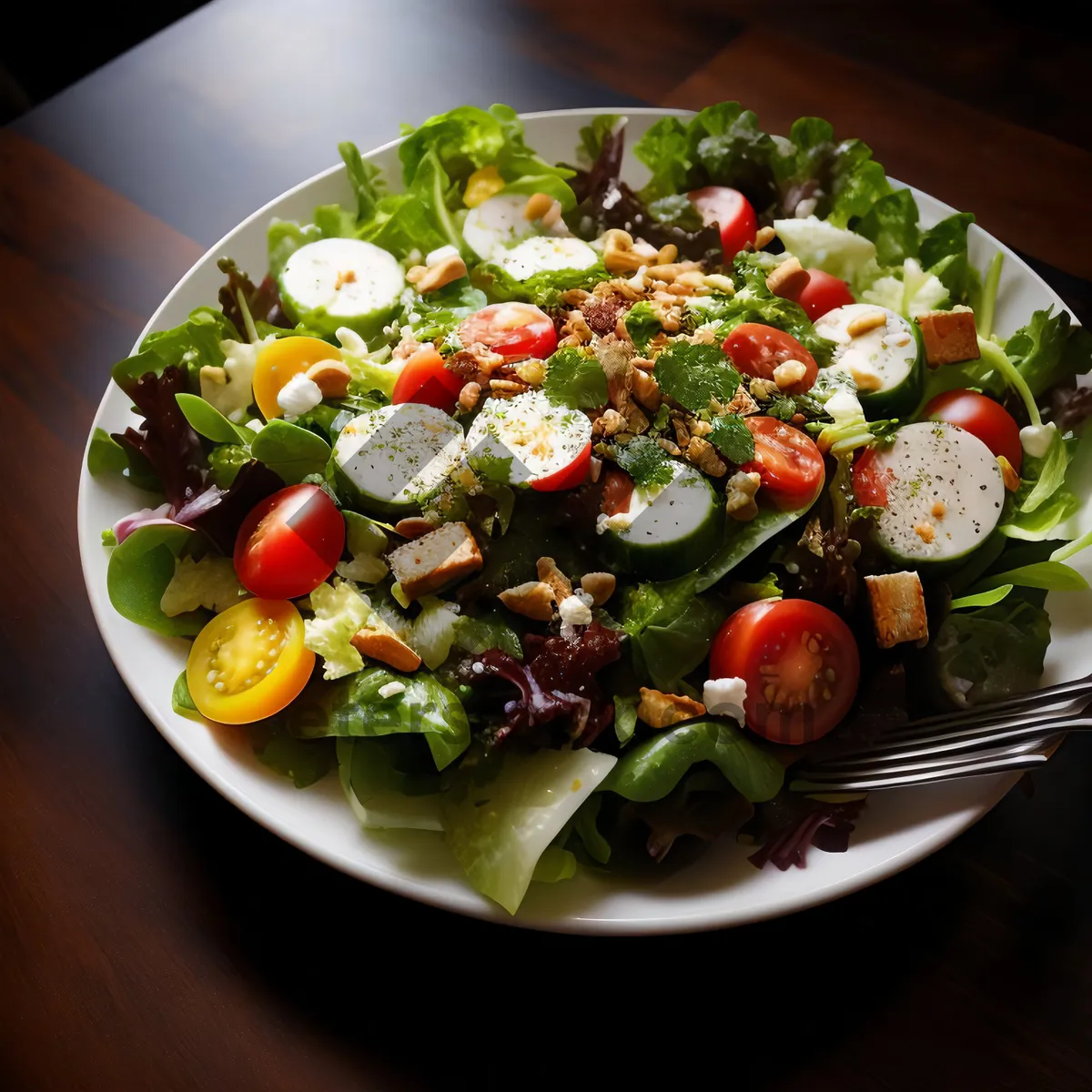 Picture of Gourmet Vegetable Salad with Fresh Ingredients