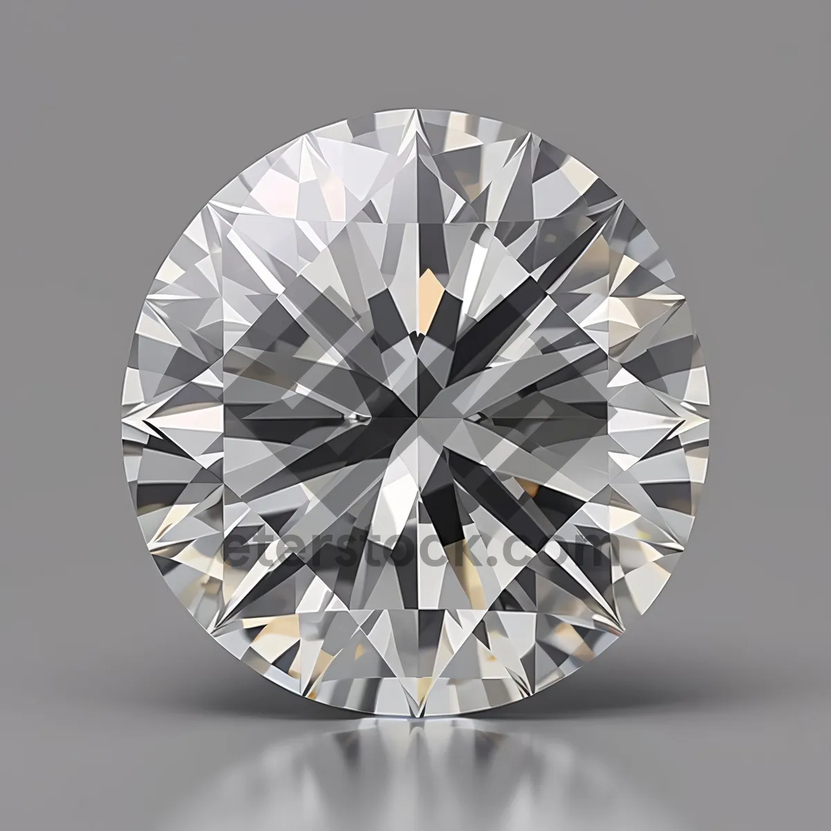 Picture of Dazzling Gemstone: Glittering Brilliance in 3D