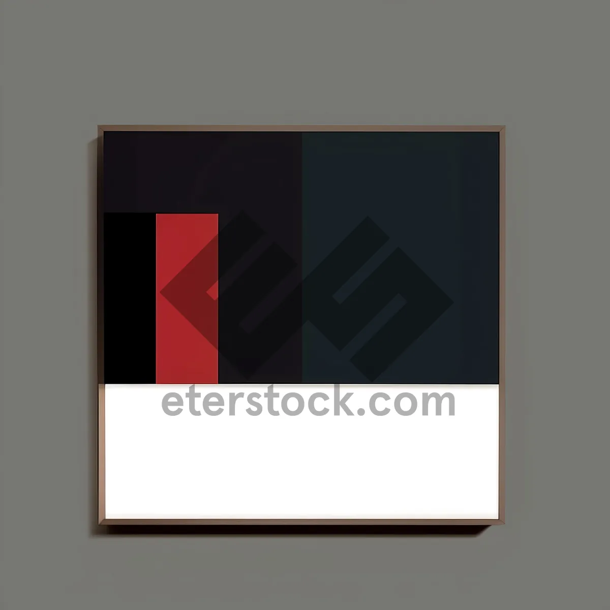 Picture of Black Border Blank Frame Design Art