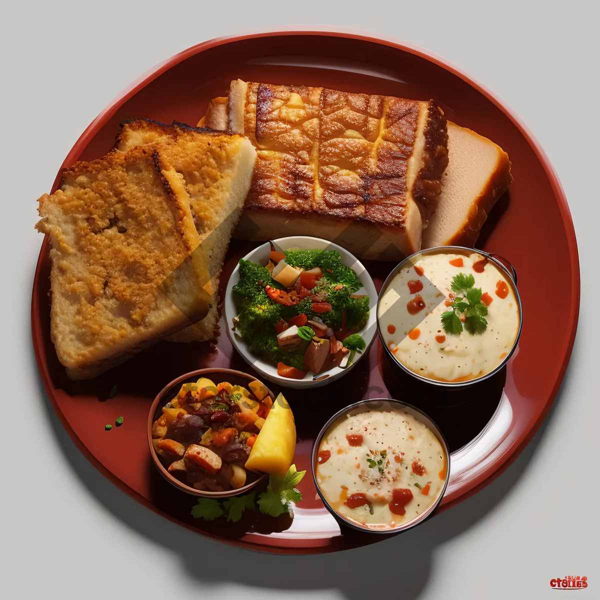 Picture of Grilled Beef Steak with Fresh Vegetable Salad