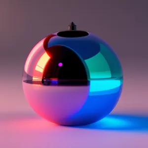 Glossy Glass Button Icon - Light Sphere