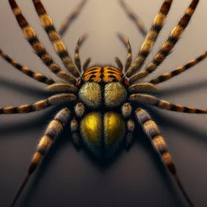 Hairy Barn Spider - Close-up Snapshot of Arachnid Wildlife