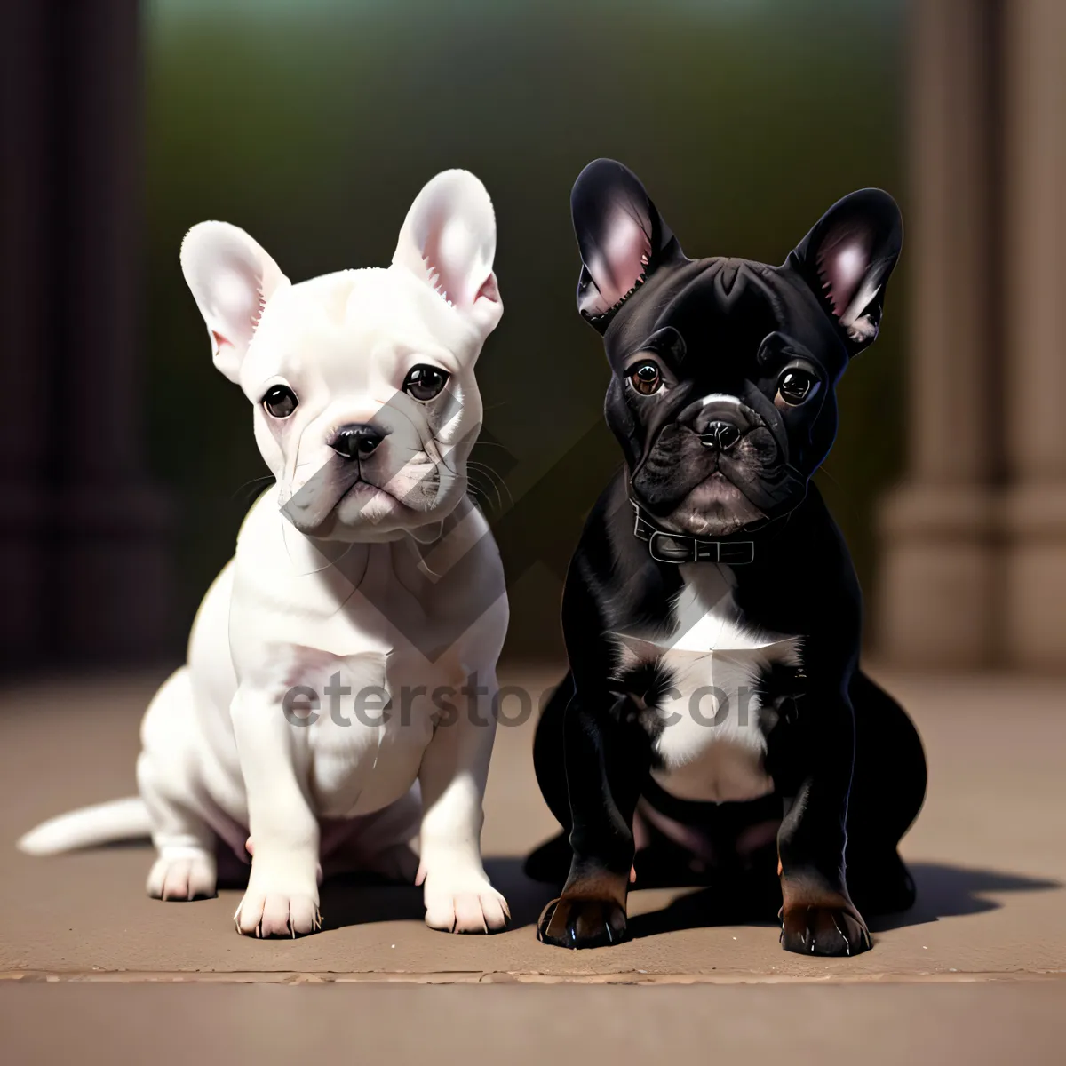 Picture of Bulldog Puppy - Adorable Canine Friend with Wrinkles