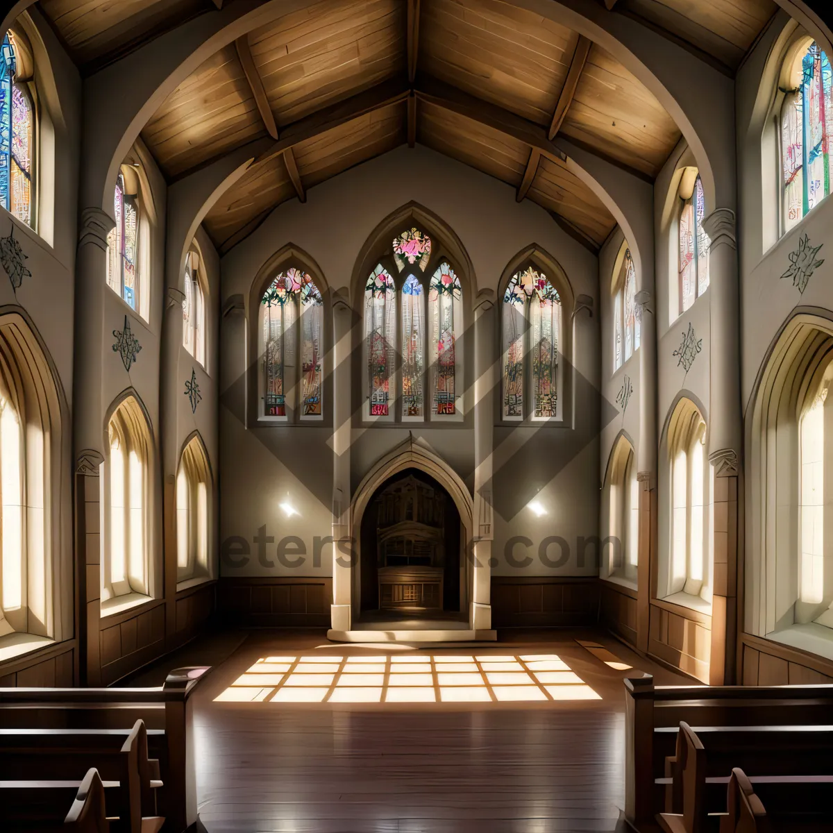 Picture of Divine Majesty: Imposing Gothic Cathedral Interior