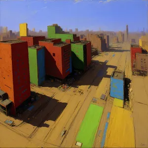 Urban Storage: City Warehouse Box Crate Building