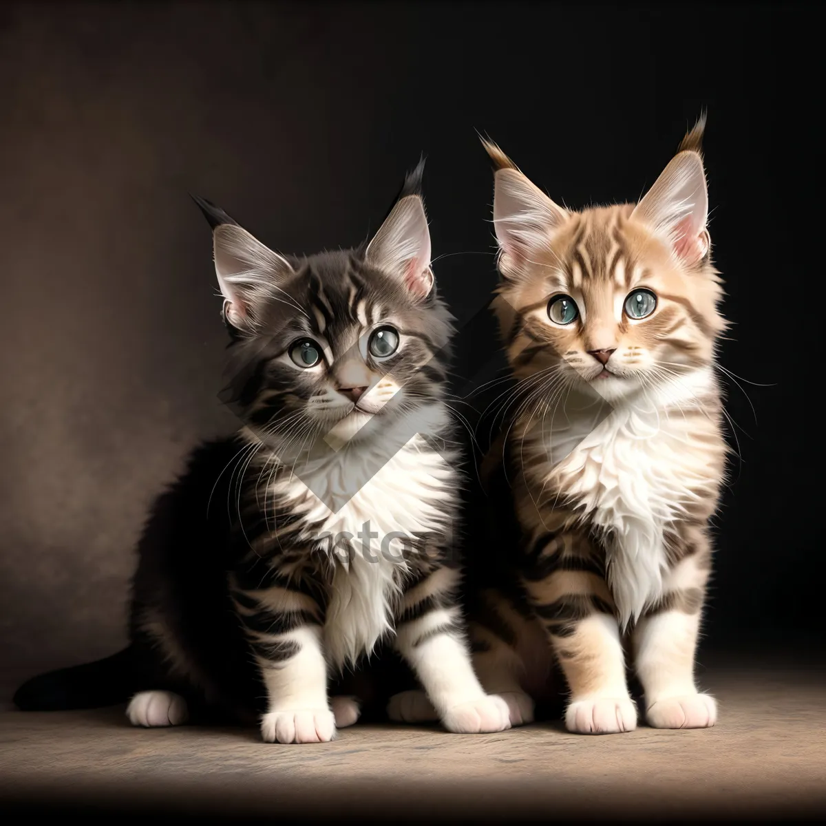 Picture of Curious Tabby Kitten with Adorable Whiskers