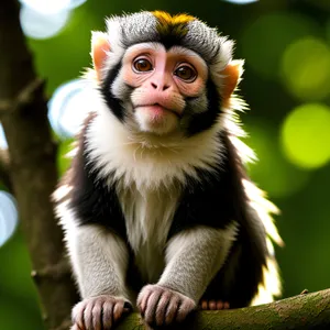 Cute Primate in the Jungle