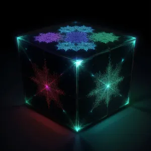 Fractal Light Pattern Texture Design