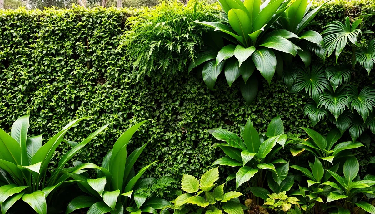 Picture of Lush green foliage on close-up tree branch.