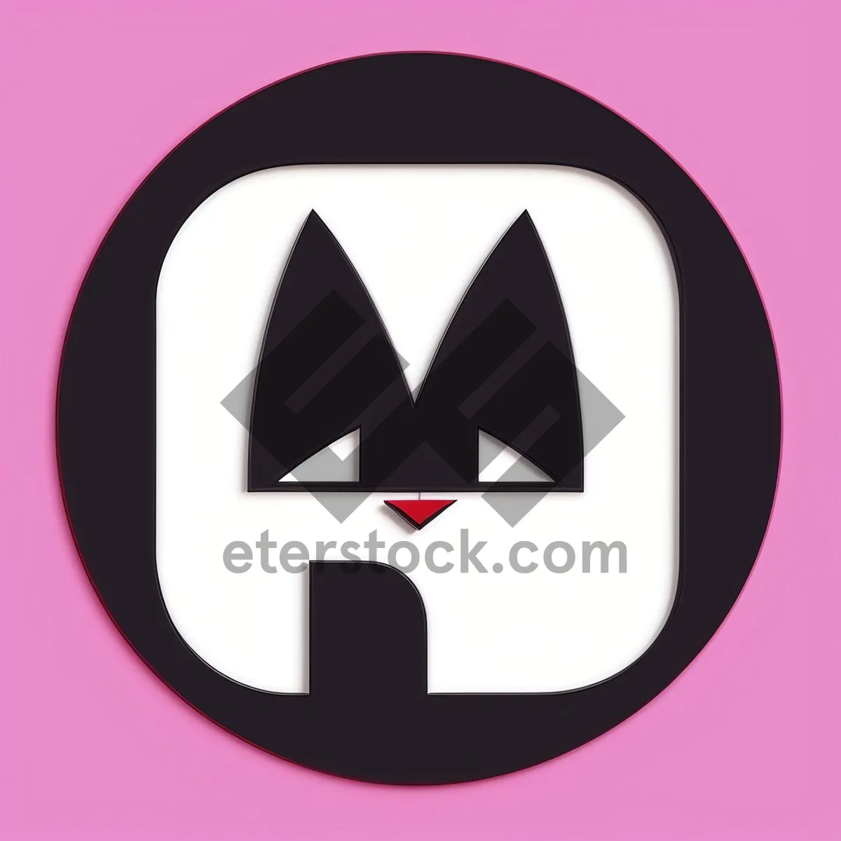 Picture of Glossy Black Round Web Button Icon