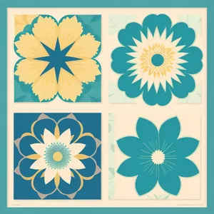 Floral Retro Wallpaper: Vintage Ornate Flower Pattern