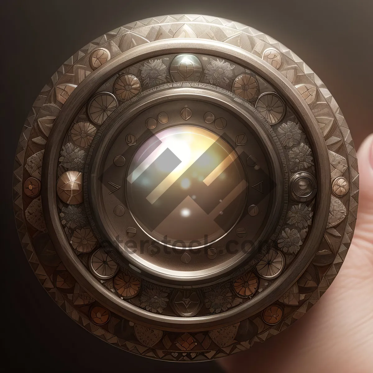 Picture of 3D Protective Circle Design with Shield and Light