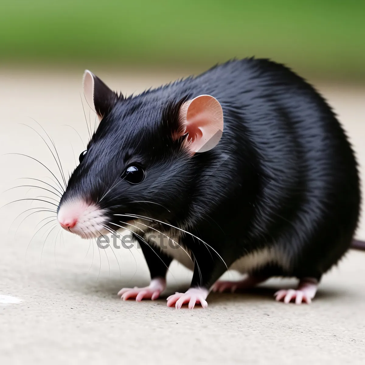 Picture of Playful Rodent with Fuzzy Whiskers