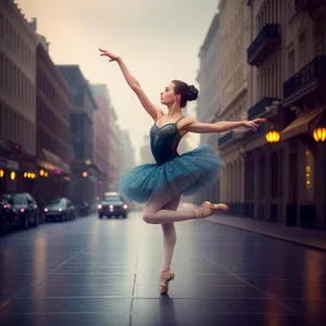 Joyful Dancer Performing Energetic Trampoline Tricks