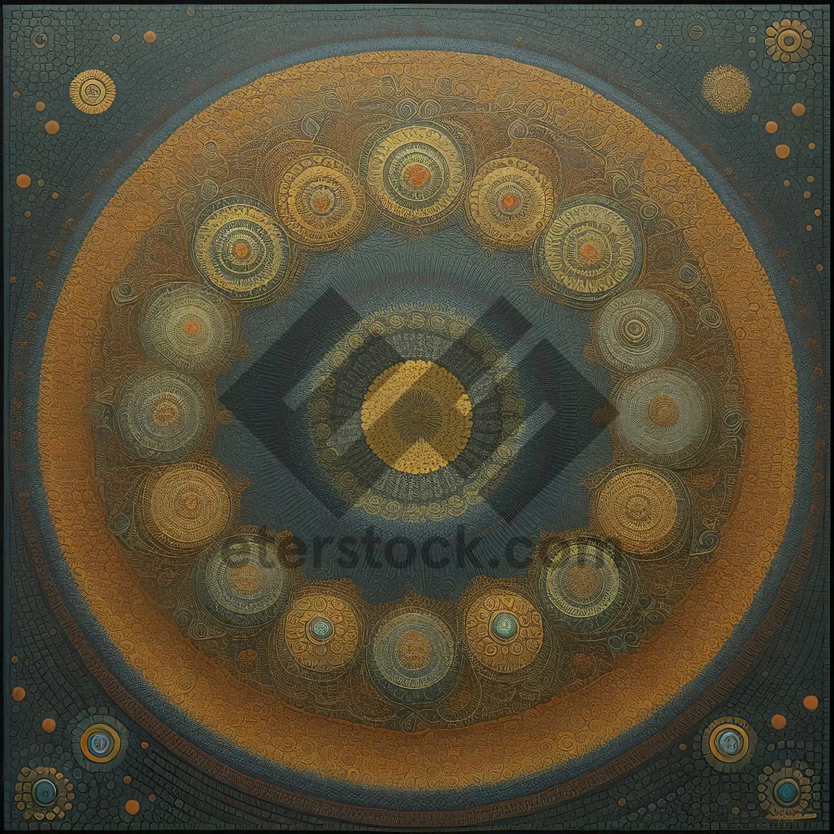 Picture of Rotary Dial Telephone Mechanism Close Up View.