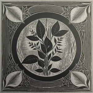 Floral Pattern Stencil for Vintage Wallpaper Design