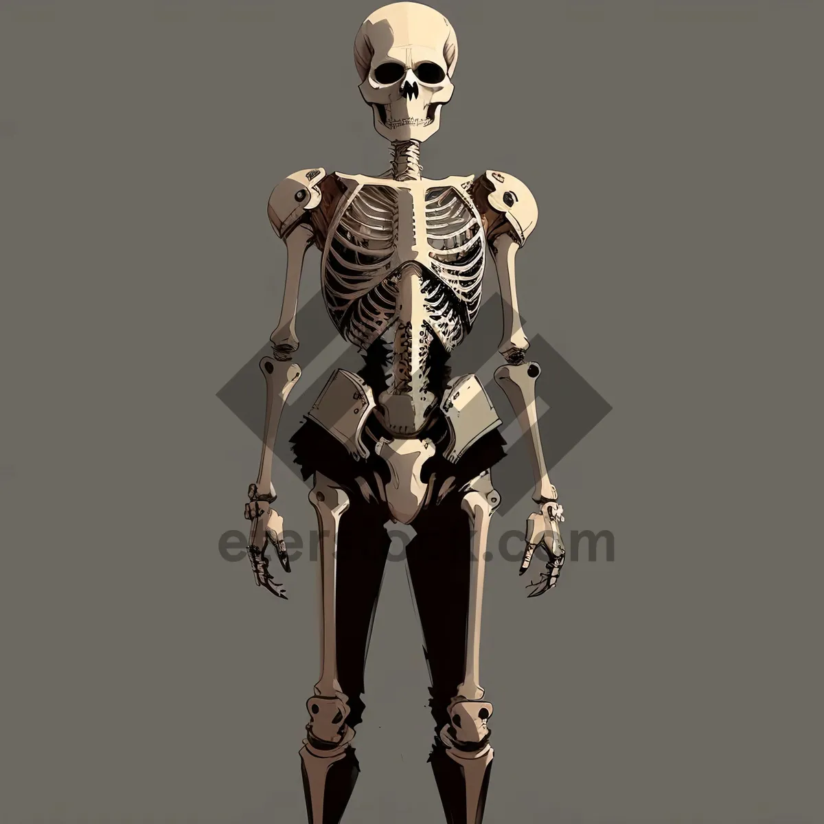 Picture of 3D human skull anatomy medical science x-ray.