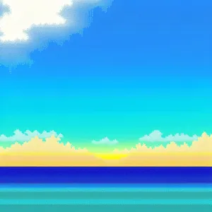 Radiant Heavenly Cloudscape in Summer Sky