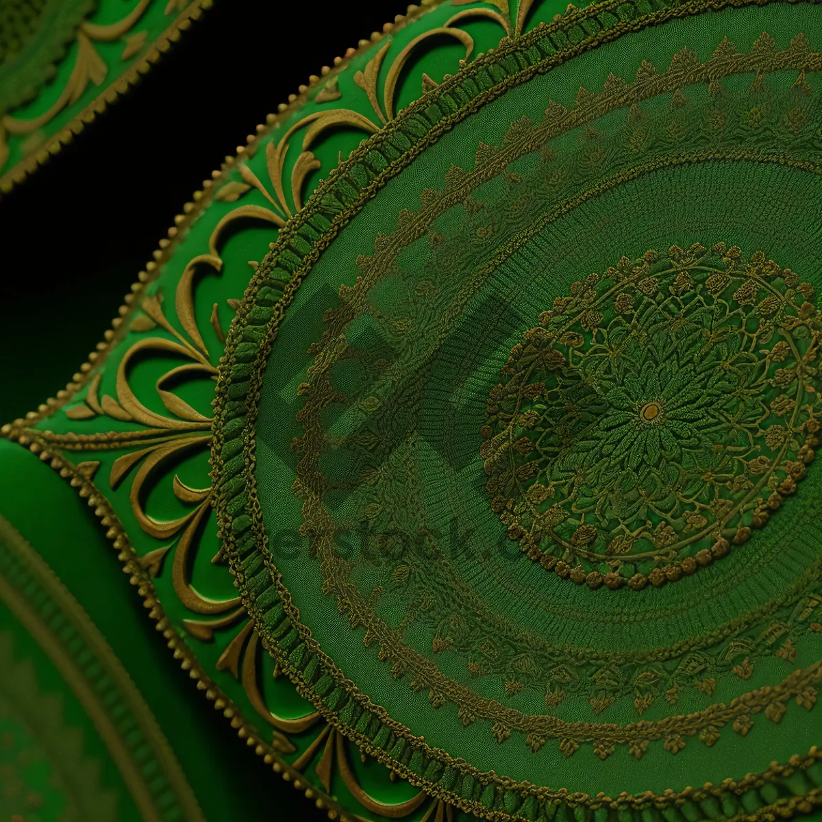 Picture of Paisley Arabesque Decorative Pattern in Retro Style