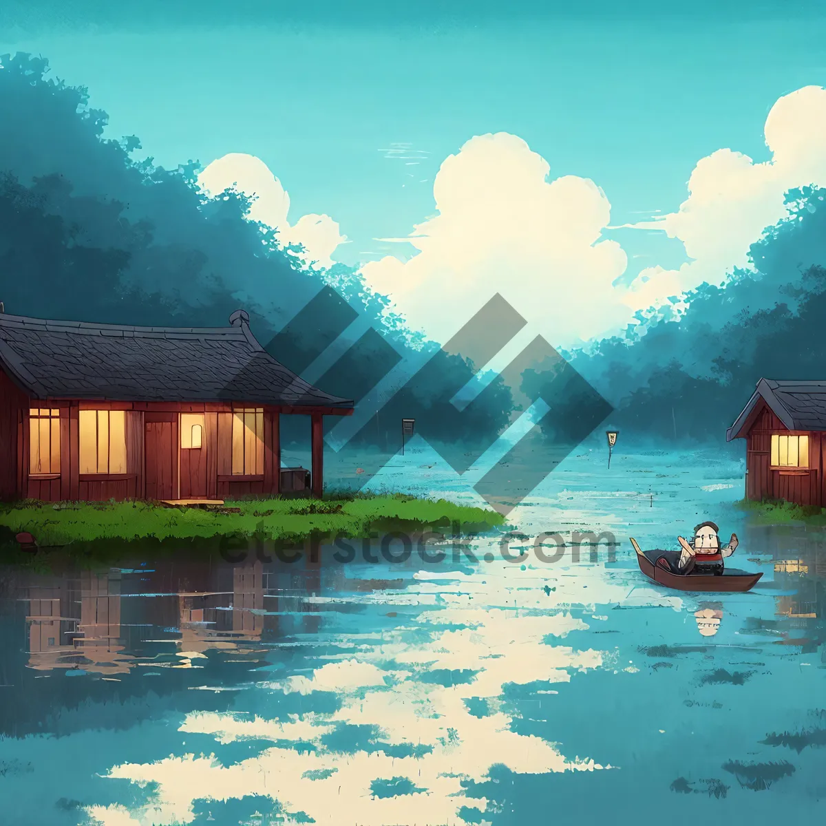 Picture of Lakeview Retreat: Serene Waterside Resort Shed