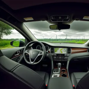 Modern Vehicle Cockpit: Speedy Steering Control and Comfortable Bucket Seat Support