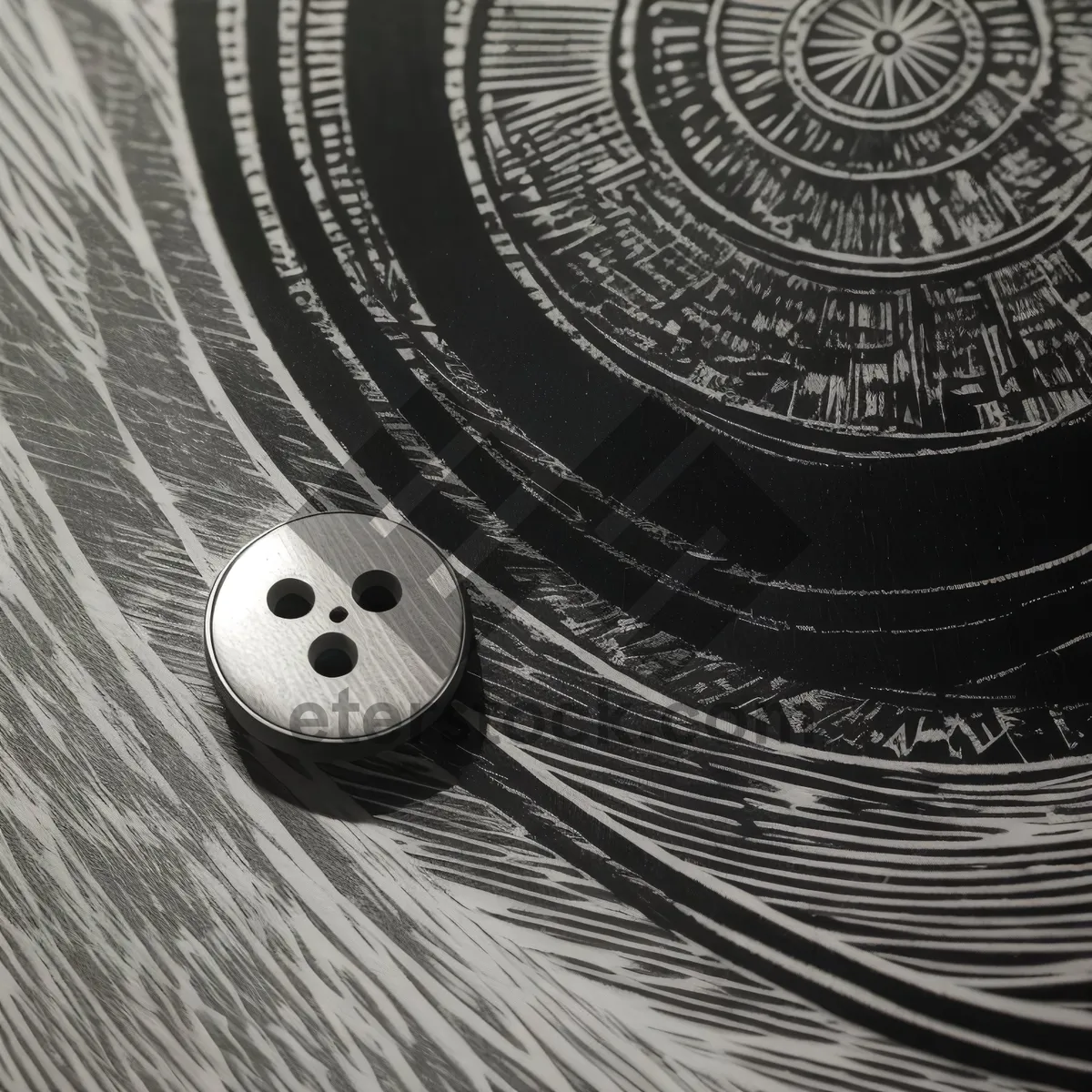 Picture of Circular Vinyl Record Design Pattern