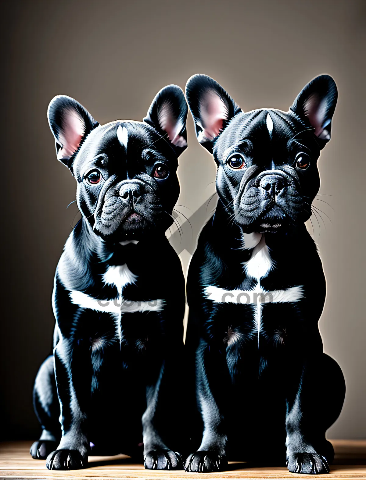 Picture of Adorable Boxer Pup in Studio Portrait